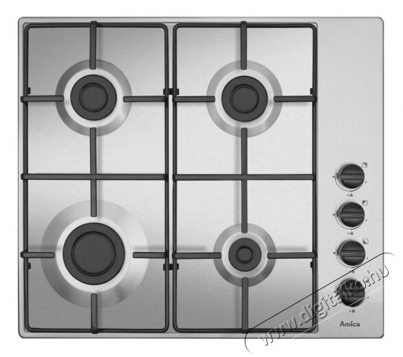Amica PGB6100BpR (21127) beépíthető gázfőzőlap Konyhai termékek - Sütő-főzőlap, tűzhely (beépíthető) - Gázfőzőlap (beépíthető) - 360910