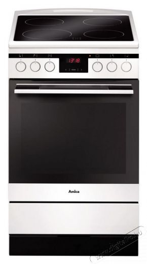 Amica 55577 (514IES3.319TsDpHbJQ(W)) elektromos tűzhely Konyhai termékek - Sütő-főzőlap, tűzhely (szabadonálló) - Elektromos tűzhely (szabadonálló) - 309874