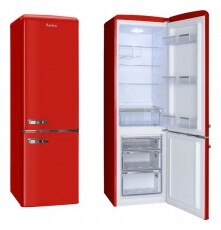 Amica FK2965.3RAA retro alulfagyasztós hűtőszekrény Konyhai termékek - Hűtő, fagyasztó (szabadonálló) - Alulfagyasztós kombinált hűtő - 345078
