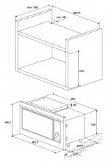 Amica AMGB20E1GB beépíthető mikrohullámú sütő Konyhai termékek - Mikrohullámú sütő - Mikrohullámú sütő (beépíthető) - 316139
