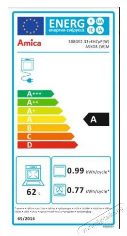 Amica 54000/55343 (58GE2.33HZPP/W/) kombinált tűzhely Konyhai termékek - Sütő-főzőlap, tűzhely (szabadonálló) - Kombinált tűzhely (szabadonálló) - 284822
