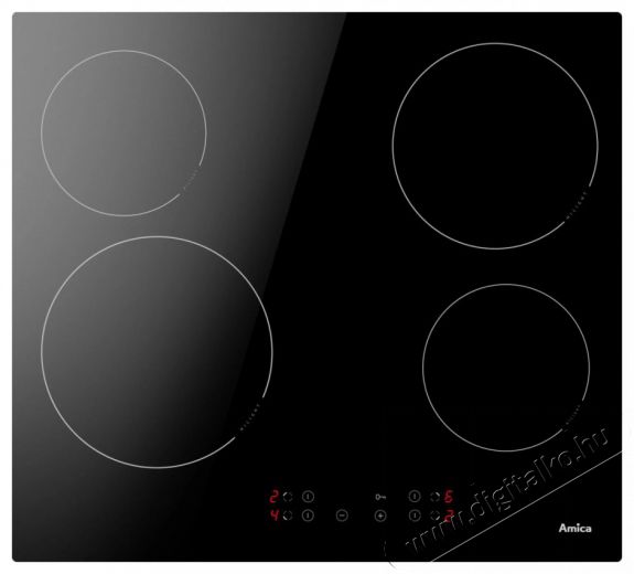 Amica PC6400ZH kerámia főzőlap Konyhai termékek - Sütő-főzőlap, tűzhely (beépíthető) - Elektromos főzőlap (beépíthető) - 501438