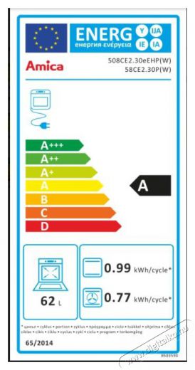 Amica 58CE2.30HP W (55353) elektromos tűzhely Konyhai termékek - Sütő-főzőlap, tűzhely (szabadonálló) - Elektromos tűzhely (szabadonálló) - 306436