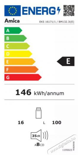 Amica BZ138.4i(E) beépíthető fagyasztó Konyhai termékek - Hűtő, fagyasztó (beépíthető) - Egyajtós hűtő - 505072