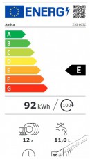 Amica ZIG 665C beépíthető mosogatógép Konyhai termékek - Mosogatógép - Normál (60cm) beépíthető mosogatógép - 500836