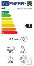 Amica ZIM655B Beépíthető mosogatógép (1191504) Konyhai termékek - Mosogatógép - Normál (60cm) beépíthető mosogatógép - 370210