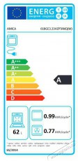 Amica 55700 (618GE3.33HZPTaNQ(W)) kombinált tűzhely Konyhai termékek - Sütő-főzőlap, tűzhely (szabadonálló) - Kombinált tűzhely (szabadonálló) - 309066