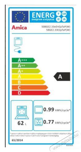 Amica 55898 (508GE2.33EHZpTaP(W)) kombinált tűzhely Konyhai termékek - Sütő-főzőlap, tűzhely (szabadonálló) - Kombinált tűzhely (szabadonálló) - 309068