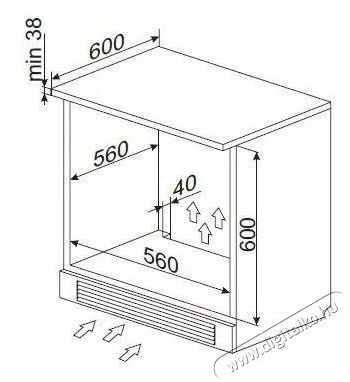 Amica TXB 116 TCRBDKB Konyhai term&eacute;kek - S&uuml;tő-főzőlap, tűzhely (be&eacute;p&iacute;thető) - S&uuml;tő (be&eacute;p&iacute;thető) - 505593