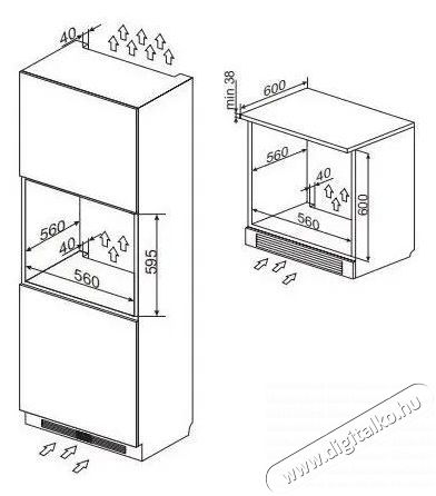 Amica TXH 212 CRB Konyhai term&eacute;kek - S&uuml;tő-főzőlap, tűzhely (be&eacute;p&iacute;thető) - S&uuml;tő (be&eacute;p&iacute;thető) - 505598