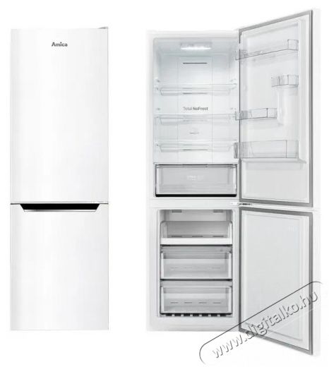Amica FK3506.2FW (E) Konyhai termékek - Hűtő, fagyasztó (szabadonálló) - Alulfagyasztós kombinált hűtő - 509546