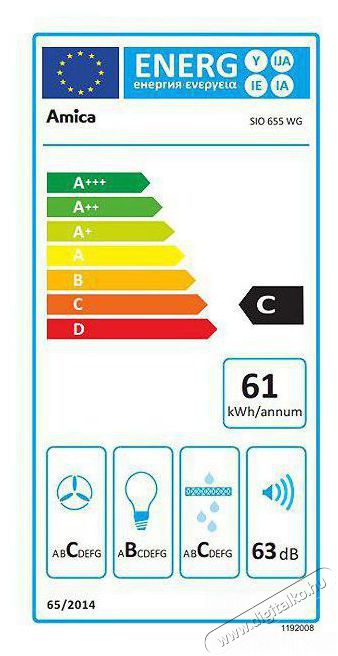 Amica SIO 655 WG Be&eacute;p&iacute;thető P&aacute;raelsz&iacute;v&oacute; Konyhai term&eacute;kek - P&aacute;raelsz&iacute;v&oacute; - Be&eacute;p&iacute;thető / kih&uacute;zhat&oacute; - 509737
