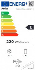 Amica FK2695.4FTHAA Konyhai termékek - Hűtő, fagyasztó (szabadonálló) - Alulfagyasztós kombinált hűtő - 509460