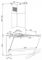 Amica SKZ 65 BB Konyhai termékek - Páraelszívó - Kürtős - 509663