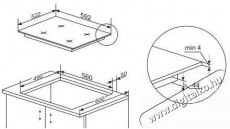 Amica DI 6410 PPB Konyhai term&eacute;kek - S&uuml;tő-főzőlap, tűzhely (be&eacute;p&iacute;thető) - Indukci&oacute;s főzőlap (be&eacute;p&iacute;thető) - 515131