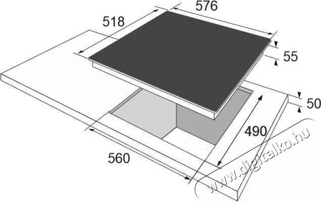 Amica DS 6423 B Konyhai term&eacute;kek - S&uuml;tő-főzőlap, tűzhely (be&eacute;p&iacute;thető) - Elektromos főzőlap (be&eacute;p&iacute;thető) - 515133