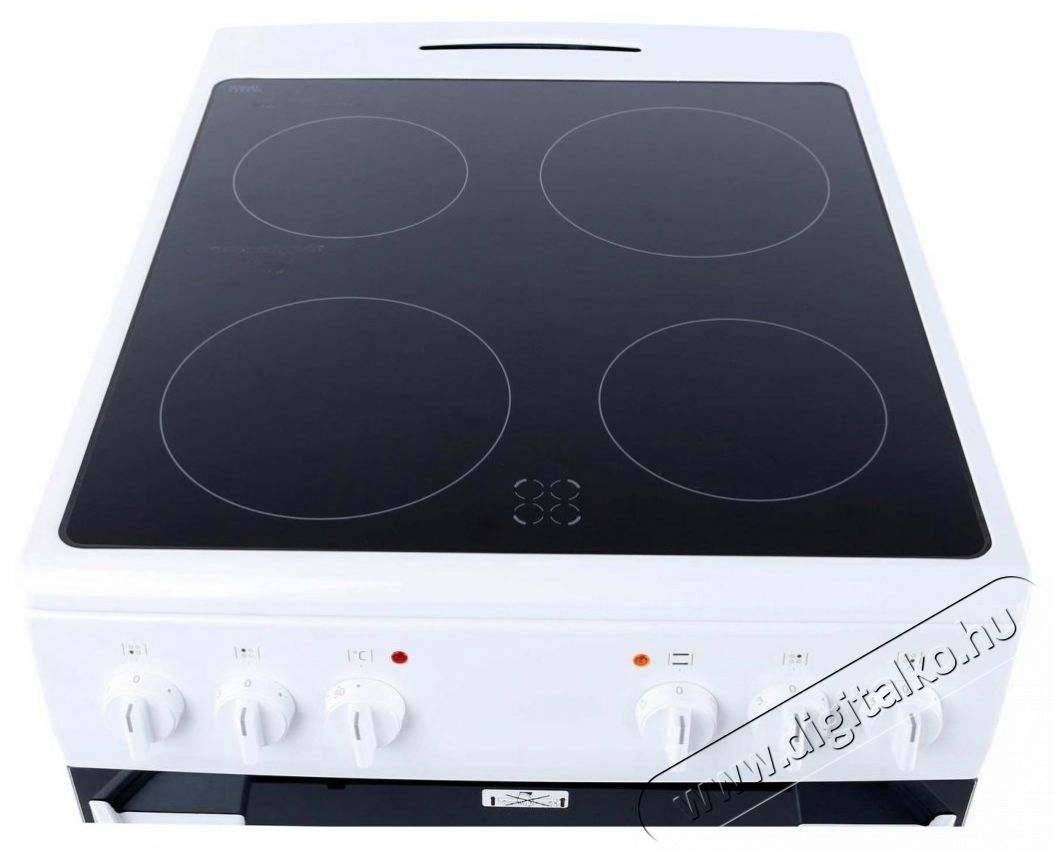 Amica 510CE1.30P W Konyhai term&eacute;kek - S&uuml;tő-főzőlap, tűzhely (szabadon&aacute;ll&oacute;) - Elektromos tűzhely (szabadon&aacute;ll&oacute;) - 505221