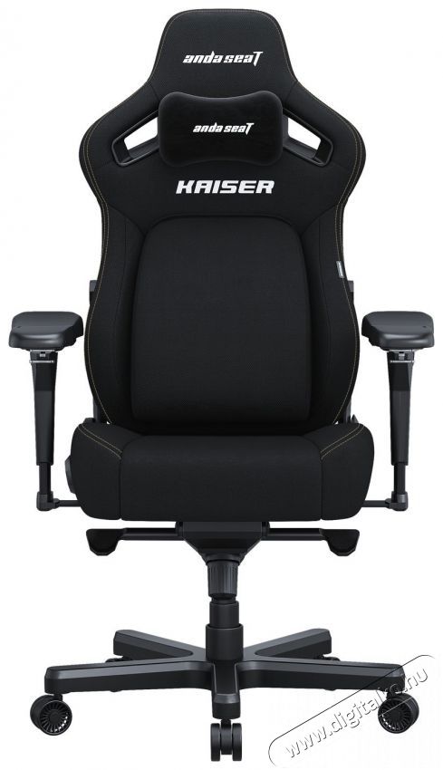 Anda Seat Kaiser 4 Premium Gaming Chair - L Size Black Fabric Iroda &eacute;s sz&aacute;m&iacute;t&aacute;stechnika - Egy&eacute;b sz&aacute;m&iacute;t&aacute;stechnikai term&eacute;k - 518129