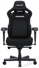 Anda Seat Kaiser 4 Premium Gaming Chair - L Size Black Fabric - Iroda &eacute;s sz&aacute;m&iacute;t&aacute;stechnika - Egy&eacute;b sz&aacute;m&iacute;t&aacute;stechnikai term&eacute;k - 518129