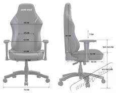 Anda Seat Luna Premium Gaming Chair - L size - Grey Fabric Iroda &eacute;s sz&aacute;m&iacute;t&aacute;stechnika - Egy&eacute;b sz&aacute;m&iacute;t&aacute;stechnikai term&eacute;k - 518131