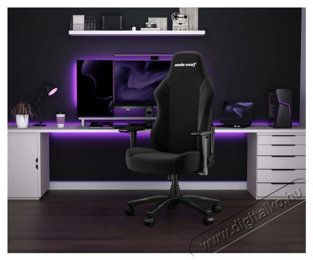 Anda Seat Luna Premium Gaming Chair - L size - Black Fabric Iroda &eacute;s sz&aacute;m&iacute;t&aacute;stechnika - Egy&eacute;b sz&aacute;m&iacute;t&aacute;stechnikai term&eacute;k - 518164