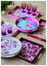 Andrea Fontebasso PARTY TIME, kerek, virágos, 38 cm Konyhai termékek - Edény - Egyéb edény - 526827