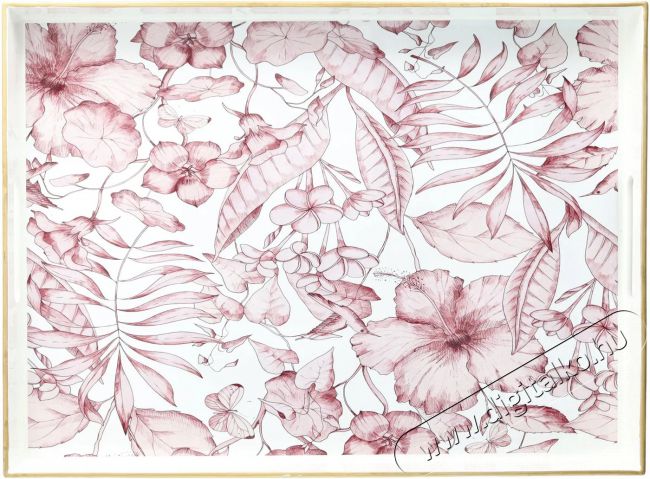 Andrea Fontebasso PARTY TIME, virágokkal 48 × 35 cm téglalap forma Konyhai termékek - Edény - Egyéb edény - 526829