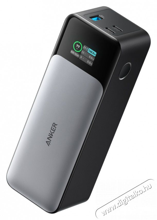 Anker Powerbank GaNPrime 24000mAh, 140W, USB-C Input/Output, USB-A+USB-C Output, fekete - A1289011 Mobil / Kommunik&aacute;ci&oacute; / Smart - Powerbank / K&uuml;lső akkumul&aacute;tor &eacute;s t&ouml;ltő - 501194