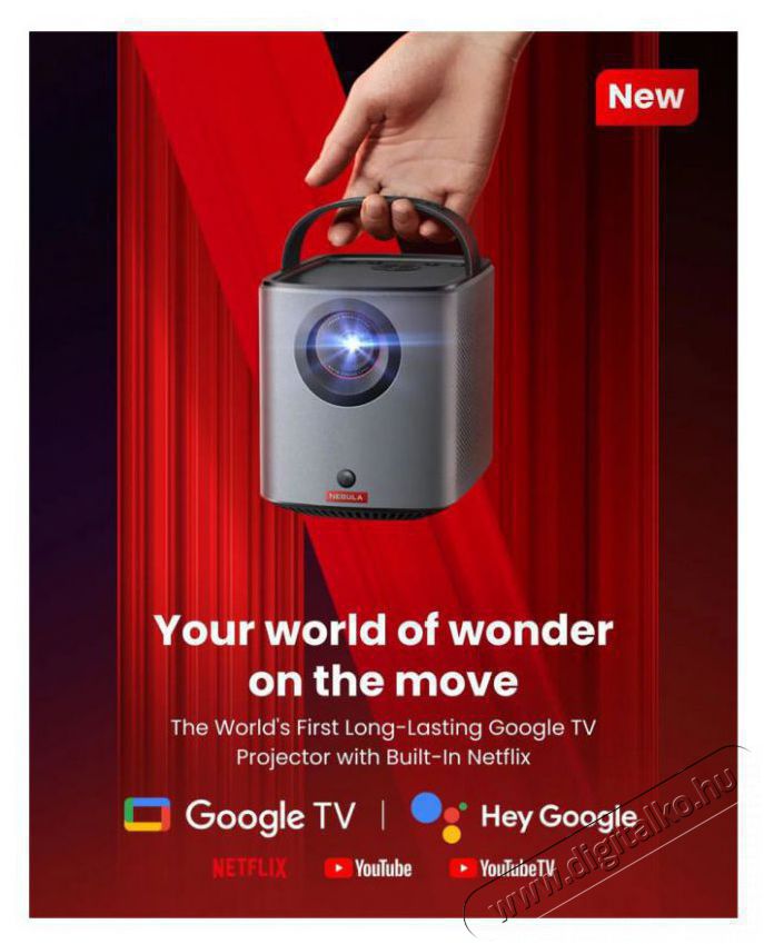 Anker Nebula Mars 3 Air Hordozhat&oacute; projektor Telev&iacute;zi&oacute;k - Kivet&iacute;tő - Kivet&iacute;tő - 506348