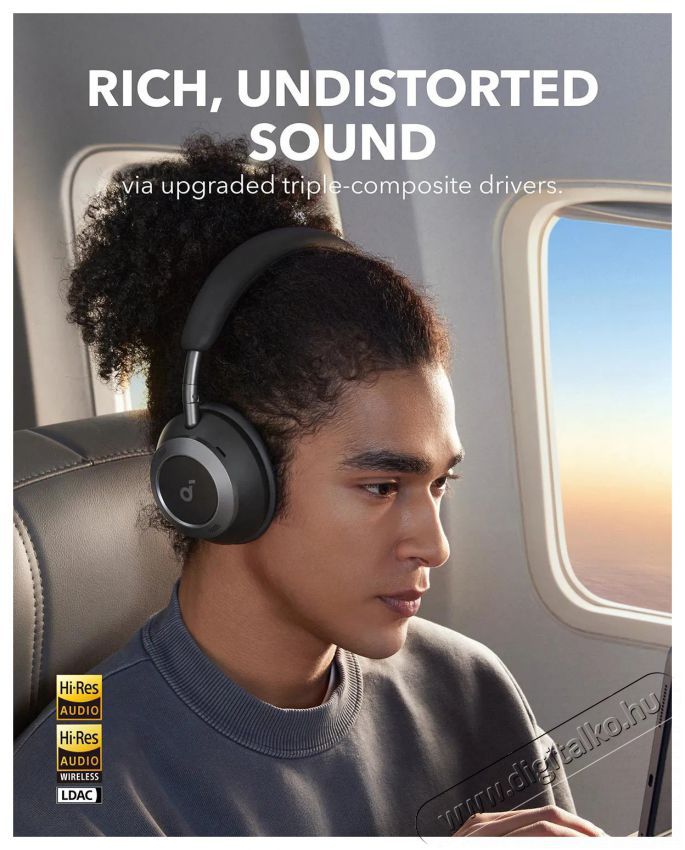 Anker Soundcore Space One Pro Black Audio-Video / Hifi / Multim&eacute;dia - F&uuml;l &eacute;s Fejhallgat&oacute;k - Fejhallgat&oacute; - 518501