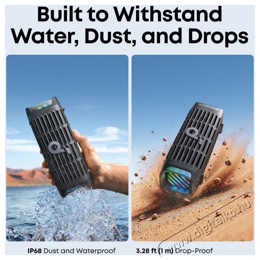 Anker soundcore Boom 3i, fekete Audio-Video / Hifi / Multim&eacute;dia - Hordozhat&oacute;, vezet&eacute;k n&eacute;lk&uuml;li / bluetooth hangsug&aacute;rz&oacute; - Hordozhat&oacute;, vezet&eacute;k n&eacute;lk&uuml;li / bluetooth hangsug&aacute;rz&oacute; - 523622