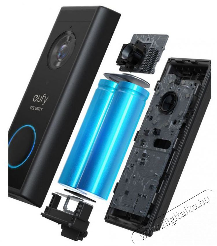 Anker Eufy video ajt&oacute;csengő 2K fekete (akkumul&aacute;torral műk&ouml;dő) + otthoni alap H&aacute;ztart&aacute;s / Otthon / K&uuml;lt&eacute;r - Lak&aacute;sfelszerel&eacute;s - Csengő - 519302