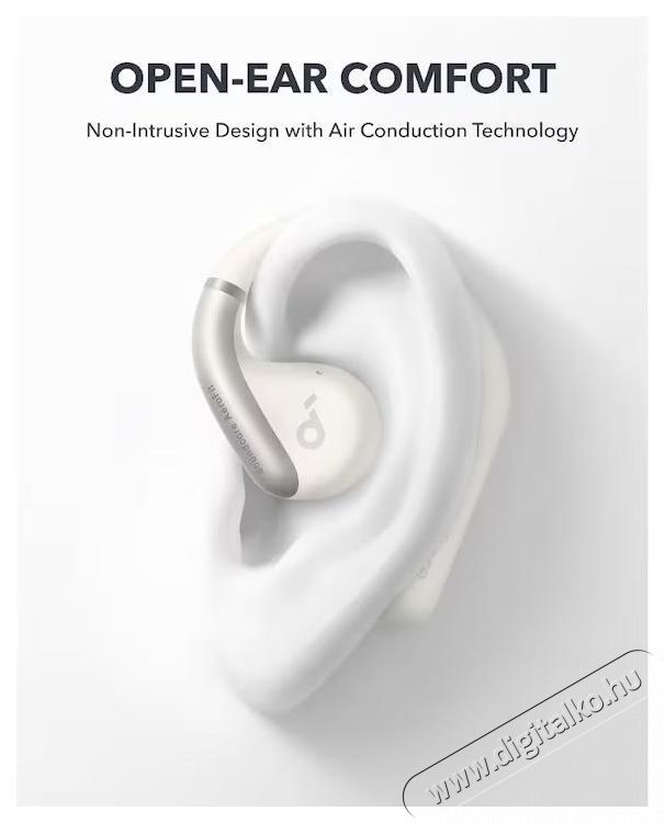 Anker SoundCore AeroFit TWS f&uuml;lhallgat&oacute;, IPX7, 42 &oacute;ra auton&oacute;mia, Bluetooth, Feh&eacute;r Audio-Video / Hifi / Multim&eacute;dia - F&uuml;l &eacute;s Fejhallgat&oacute;k - F&uuml;lhallgat&oacute; - 535888