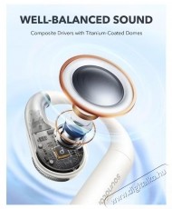 Anker SoundCore AeroFit TWS f&uuml;lhallgat&oacute;, IPX7, 42 &oacute;ra auton&oacute;mia, Bluetooth, Feh&eacute;r Audio-Video / Hifi / Multim&eacute;dia - F&uuml;l &eacute;s Fejhallgat&oacute;k - F&uuml;lhallgat&oacute; - 535888