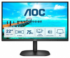Aoc 21,5" 22B2H FHD VA 75Hz VGA/HDMI WLED monitor Iroda és számítástechnika - Monitor - Monitor - 464365