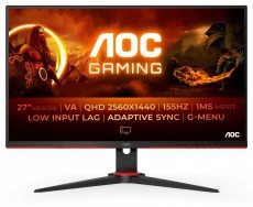 Aoc Gaming 155Hz VA monitor 27 Q27G2E/BK, 2560x1440, 16:9, 250cd/m2, 1ms, 2xHDMI/DisplayPort Iroda és számítástechnika - Monitor - Monitor - 483004