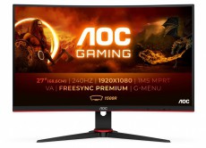 Aoc Ívelt Gaming 240Hz VA monitor 27 C27G2ZE/BK, 1920x1080, 16:9, 300cd/m2, 0,5ms, 2xHDMI/DisplayPort Iroda és számítástechnika - Monitor - Monitor - 489752