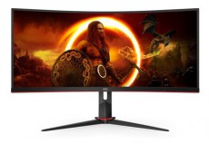 Aoc 34 CU34G2X/BK UWQHD 144Hz VA HDMI/DP/USB ívelt gamer monitor Iroda és számítástechnika - Monitor - 21:9 Ultrawide monitor - 494933