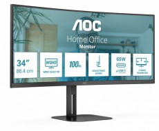 Aoc 34 CU34V5C BK UWQHD VA 100Hz HDMI USB-C DP ívelt monitor Iroda és számítástechnika - Monitor - Monitor - 514029