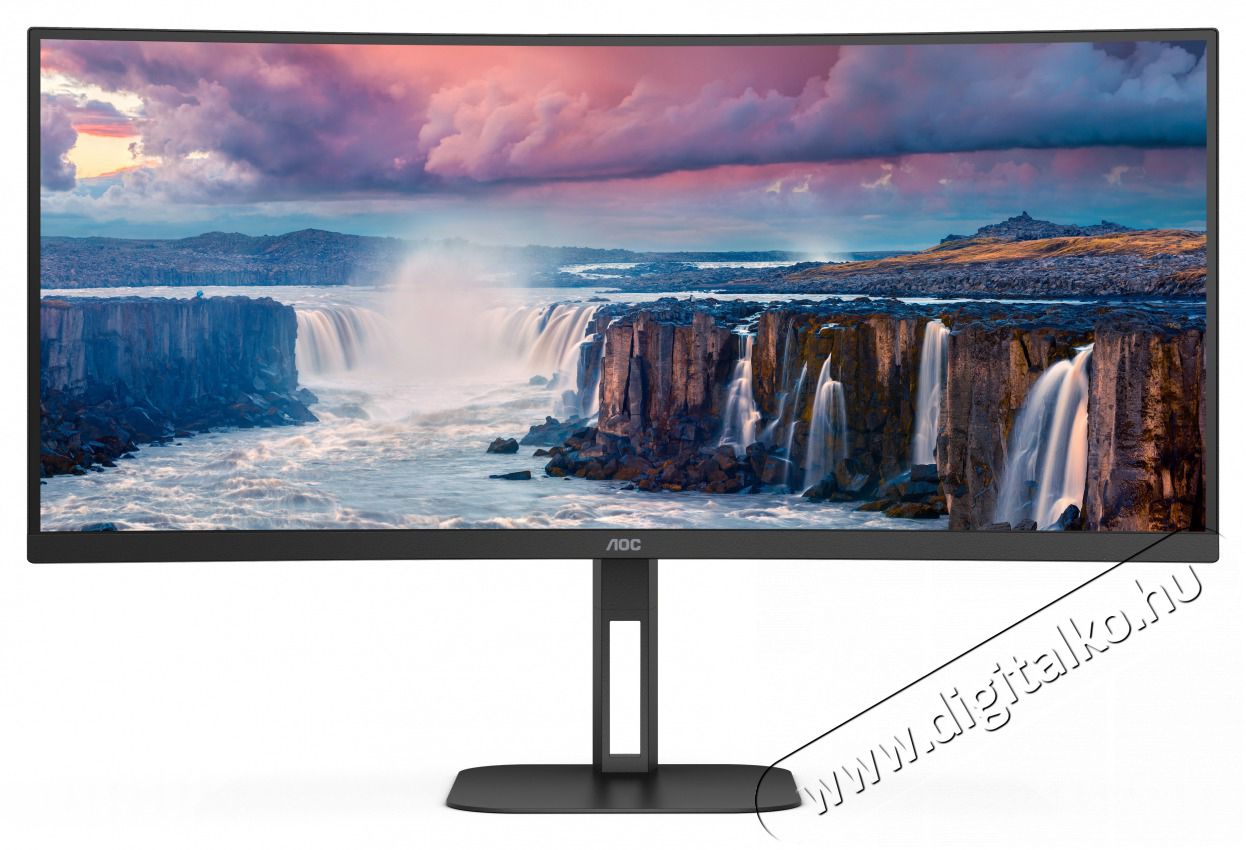 Aoc 34 CU34V5C BK UWQHD VA 100Hz HDMI USB-C DP &iacute;velt monitor Iroda &eacute;s sz&aacute;m&iacute;t&aacute;stechnika - Monitor - Monitor - 514029
