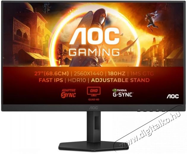 Aoc Q27G4XF QHD IPS Gamer 180Hz monitor Iroda &eacute;s sz&aacute;m&iacute;t&aacute;stechnika - Monitor - Monitor - 531292