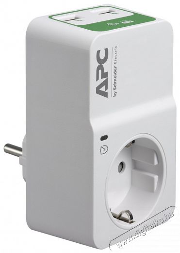 APC PM1WU2-GR SURGE PROTECTOR Túlfeszültségvédő 2 USB csatlakozóval Háztartás / Otthon / Kültér - Okos otthon - Okos konnektor - 390104