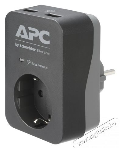 APC PME1WU2B-GR SURGE PROTECTOR fekete túlfeszültségvédő Háztartás / Otthon / Kültér - Világítás / elektromosság - Hálózati elosztó / hosszabbító / adapter - 390106