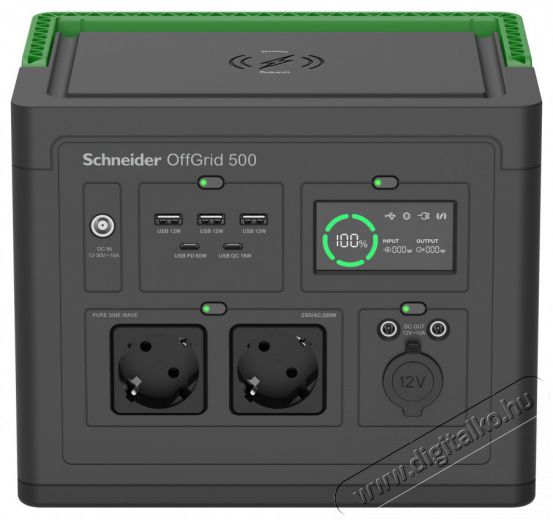 APC PPS500-GR OffGrid 500 517Wh Lítium-ion 230V hordozható akkumulátor állomás Autóhifi / Autó felszerelés - Autós / autóhifi kiegészítő - Autó akkumulátor töltő - 514241