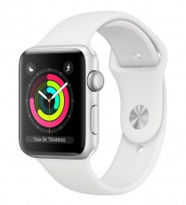 Apple Watch Series 3 (mtey2mp/a) Ezüstszínű Alumínium tok Fehér sportszíjjal 38 mm Újdonságok - Új termékek - 353458