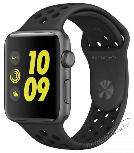 Apple Watch Nike+ 42mm ez&uuml;stsz&iacute;nű alum&iacute;niumtok, platina-fekete sportsz&iacute;jjal Mobil / Kommunik&aacute;ci&oacute; / Smart - Okos eszk&ouml;z - Okos&oacute;ra - 332430