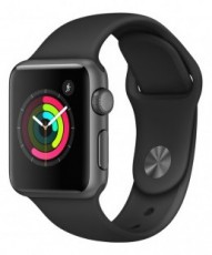 Apple Watch S1 38mm (MP022MP/A) asztroszürke alumíniumtok, fekete sportszíjjal Mobil / Kommunikáció / Smart - Okos eszköz - Okosóra - 311307