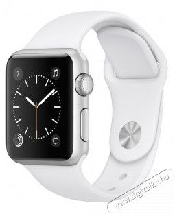Apple Watch S1 38mm (MNNG2MP/A) ezüstszínű alumíniumtok, fehér sportszíjjal Mobil / Kommunikáció / Smart - Okos eszköz - Okosóra - 311308