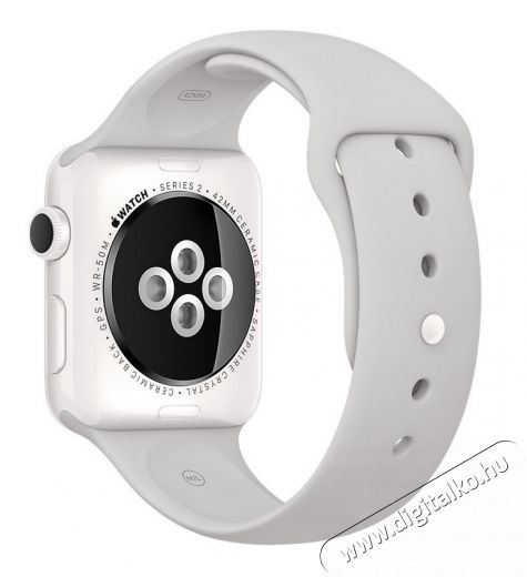 Apple Watch S2 38mm (MNPF2MP/A) fehér kerámia tok, felhőszínű sportszíjjal Mobil / Kommunikáció / Smart - Okos eszköz - Okosóra - 320071