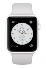 Apple Watch S2 38mm (MNPF2MP/A) fehér kerámia tok, felhőszínű sportszíjjal Mobil / Kommunikáció / Smart - Okos eszköz - Okosóra - 320071